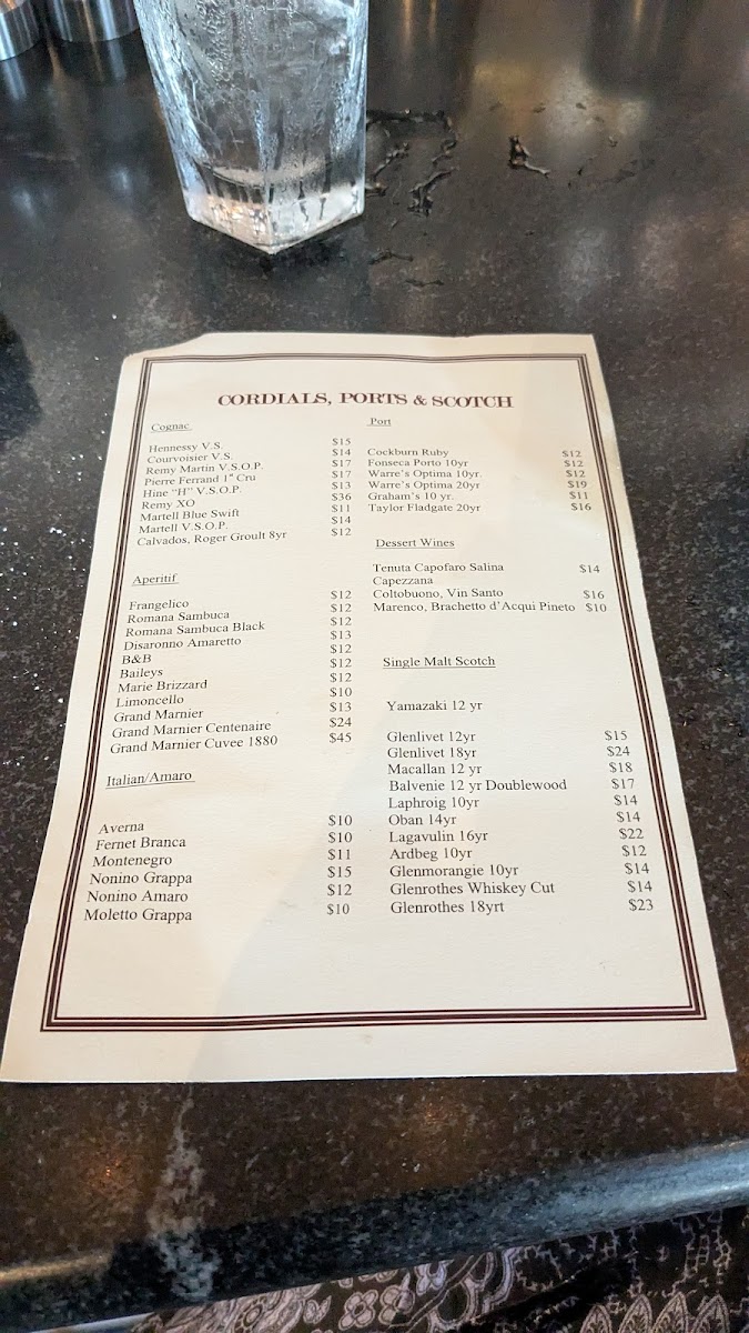 Bricco Trattoria Menu - Image 2